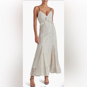 ✨ Steve Madden Gracie Ruffle A-Line Maxi Dress – Size 4